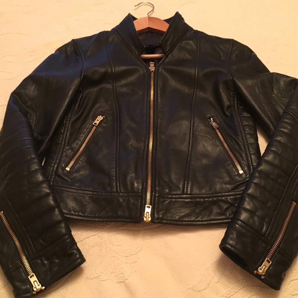 J.Crew Leather Moto Jacket